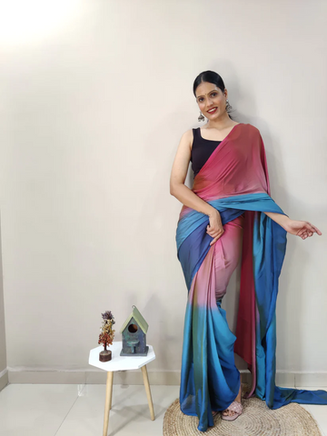 1-MIN READY TO WEAR SAREE IN PREMIUM IMPORTED SILK