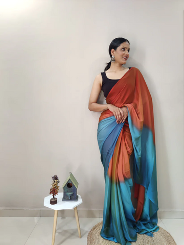 1-MIN READY TO WEAR SAREE IN PREMIUM IMPORTED SILK