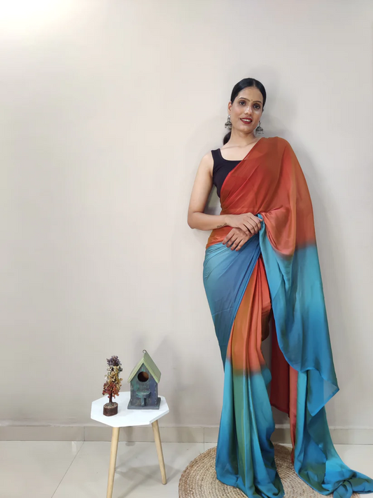 1-MIN READY TO WEAR SAREE IN PREMIUM IMPORTED SILK