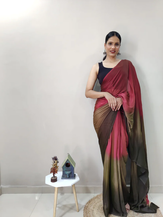 1-MIN READY TO WEAR SAREE IN PREMIUM IMPORTED SILK