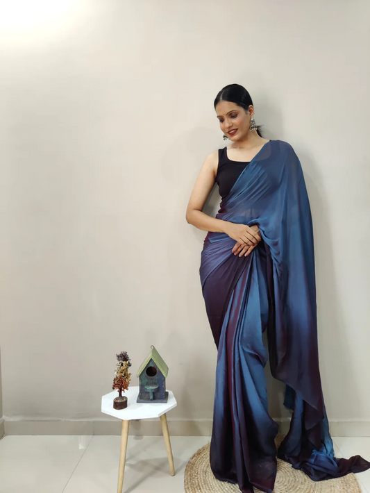 1-MIN READY TO WEAR SAREE IN PREMIUM IMPORTED SILK